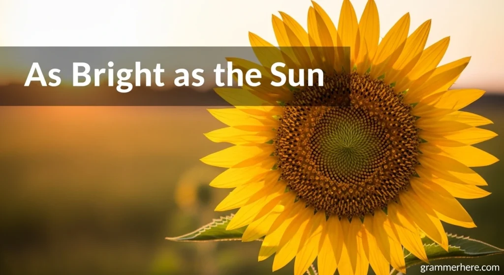 As Bright as the Sun