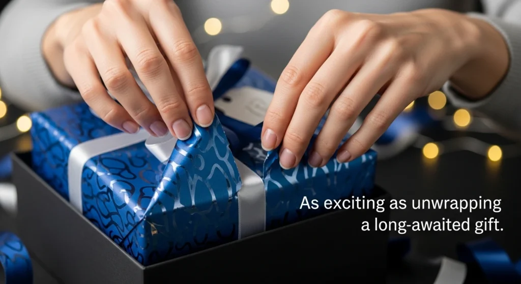 As exciting as unwrapping a long-awaited gift