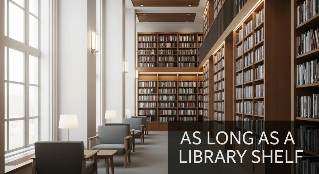 As Long as a Library Shelf