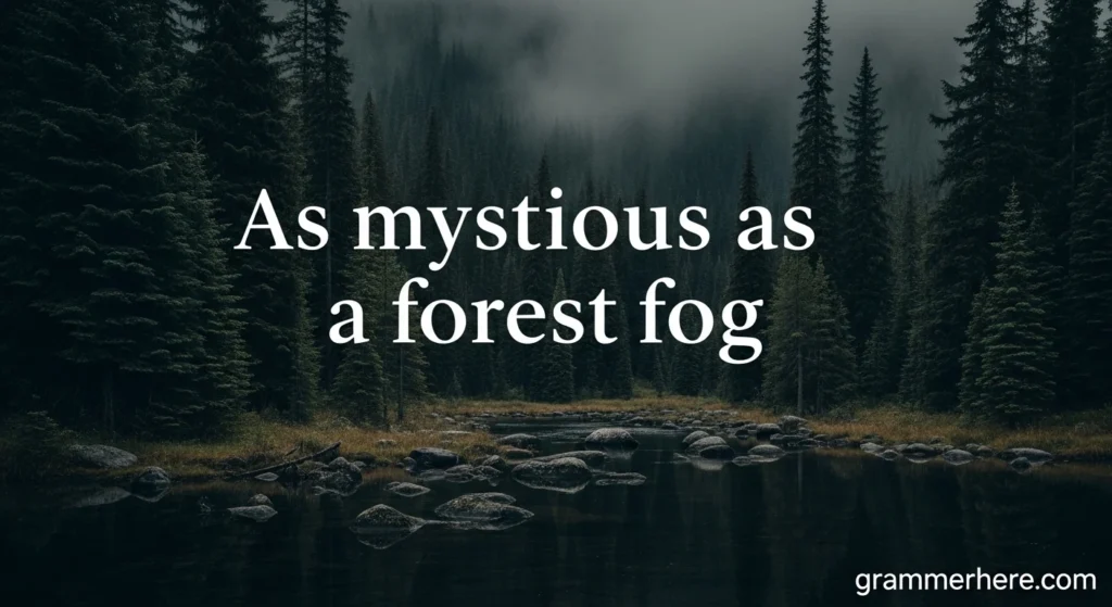As mysterious as a forest fog