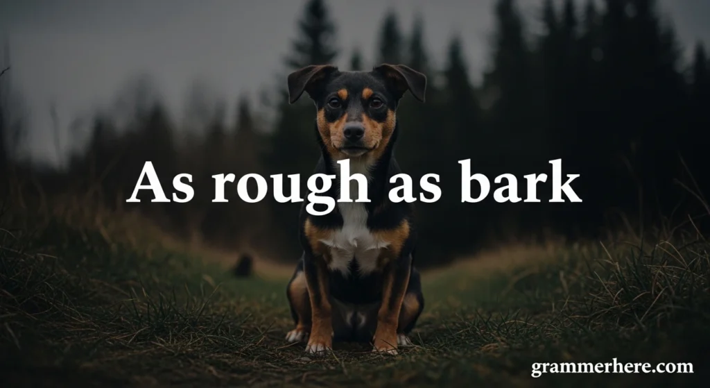 As rough as bark