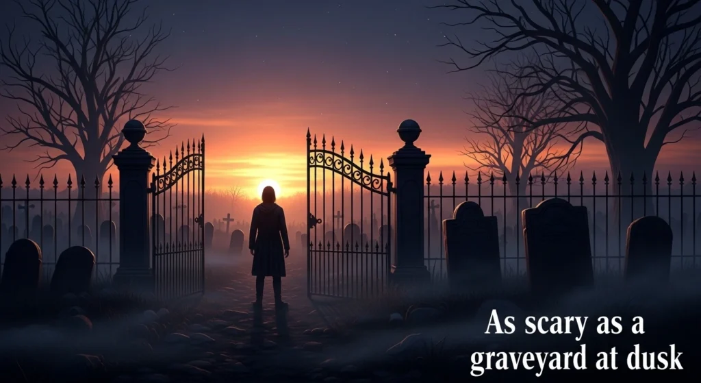 As scary as a graveyard at dusk