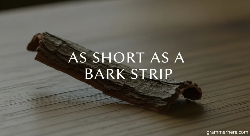 As Short as a Bark Strip