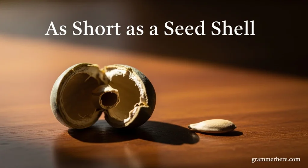 As Short as a Seed Shell