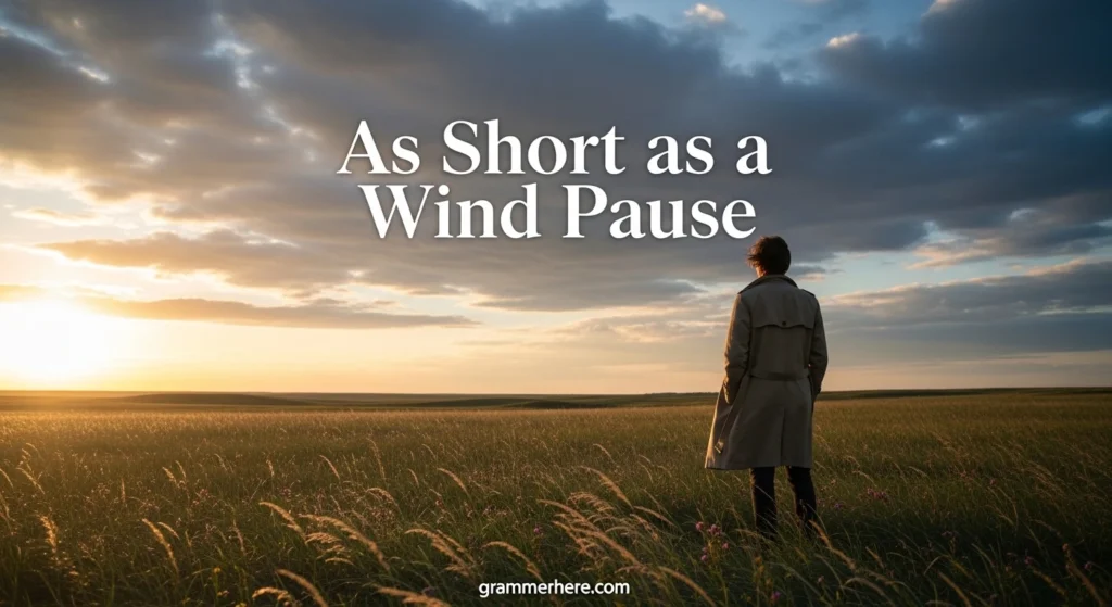 As Short as a Wind Pause