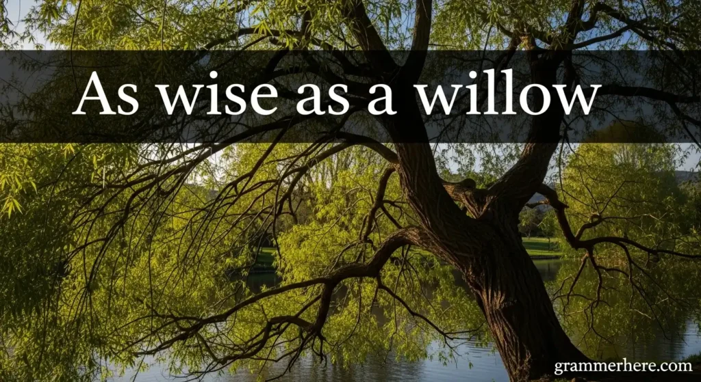 As wise as a willow
