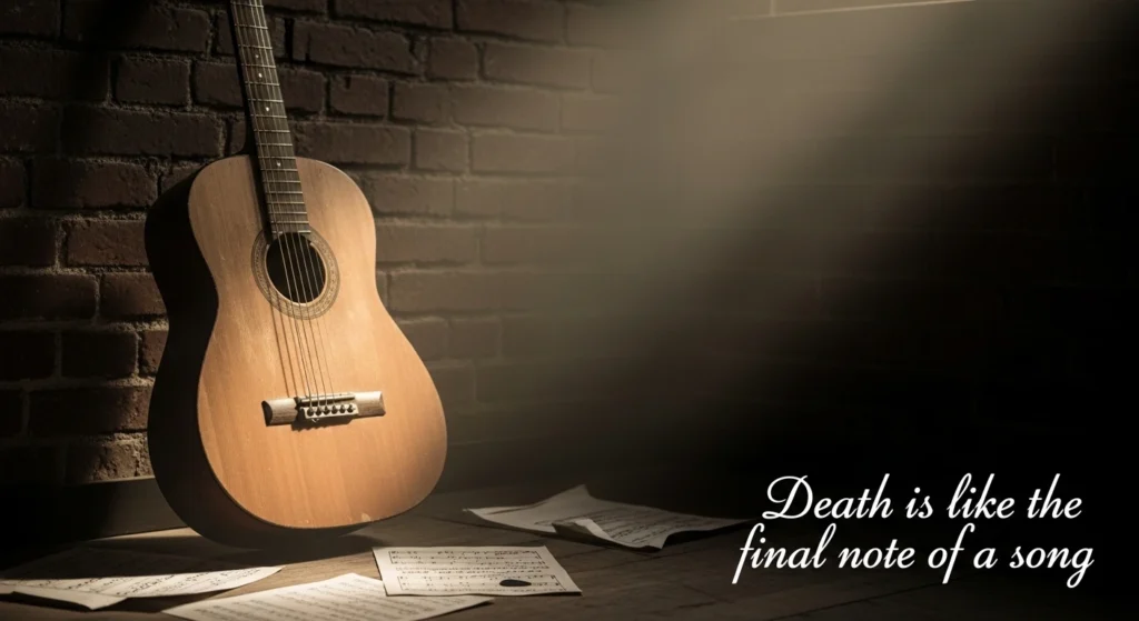 Death is like the final note of a song