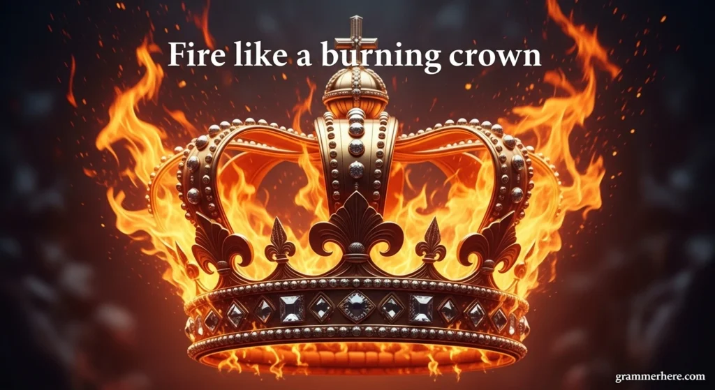 Fire like a burning crown