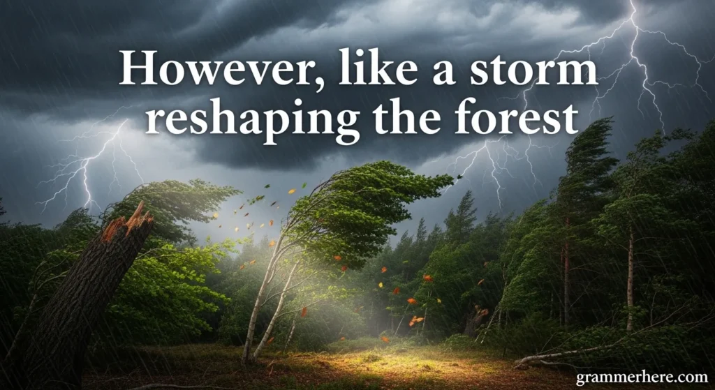 However, like a storm reshaping the forest