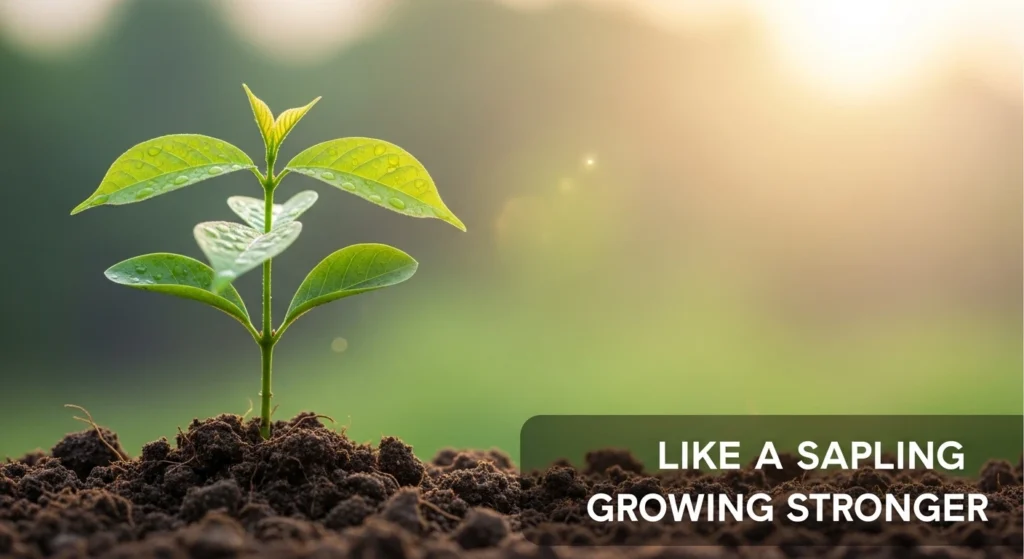 Like a Sapling Growing Stronger