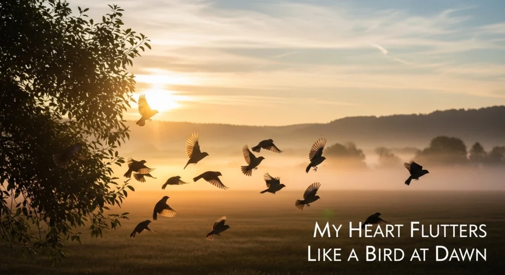 My Heart Flutters Like a Bird at Dawn