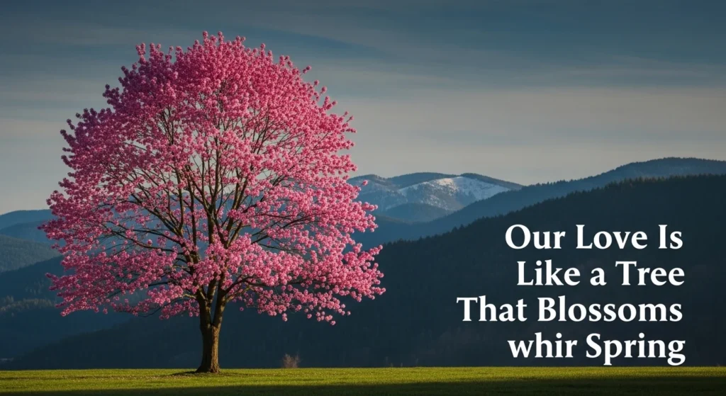 Our Love Is Like a Tree That Blossoms Every Spring