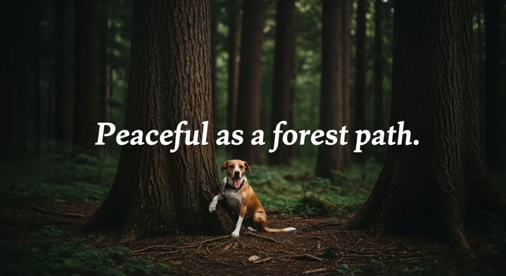 Peaceful as a forest path