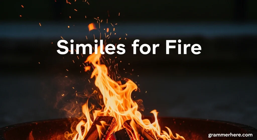 Similes for Fire