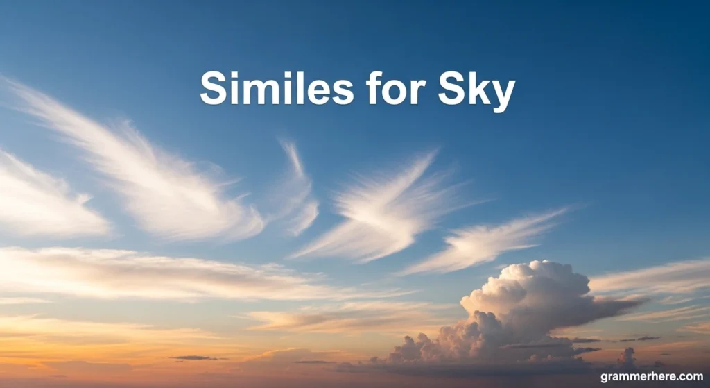 Similes for Sky