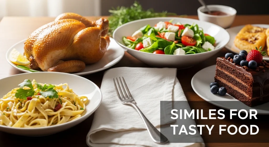 Similes for Tasty Food