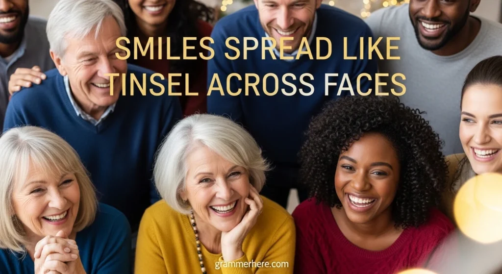 Smiles Spread Like Tinsel Across Faces
