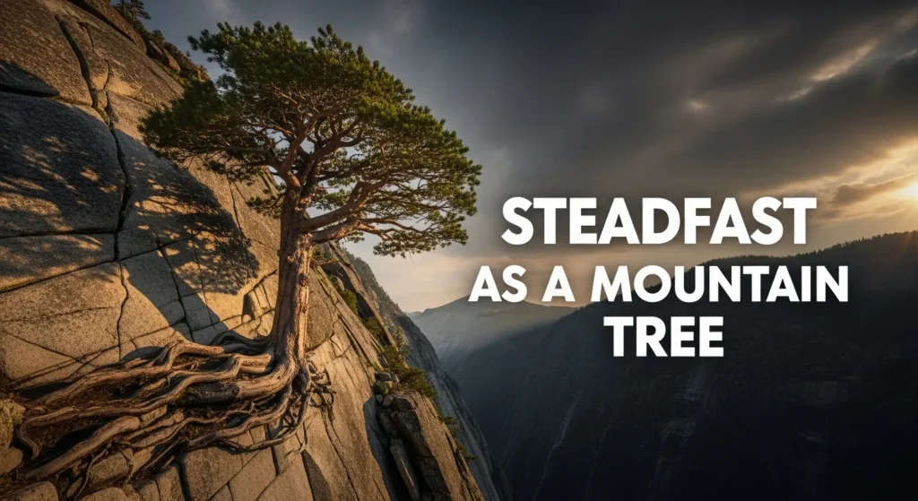 Steadfast as a mountain tree