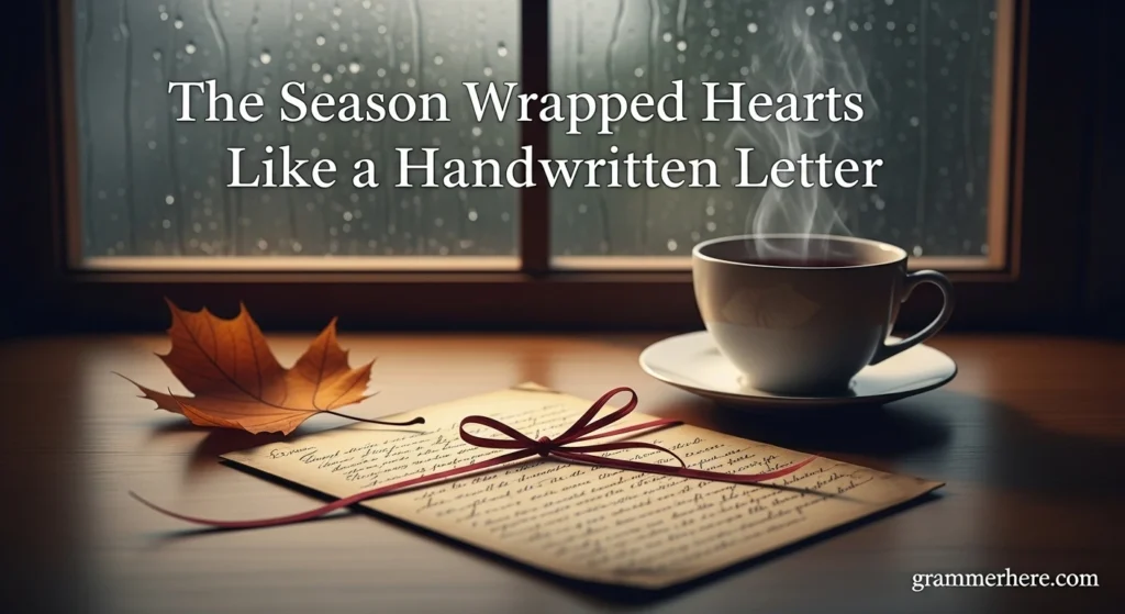 The Season Wrapped Hearts Like a Handwritten Letter