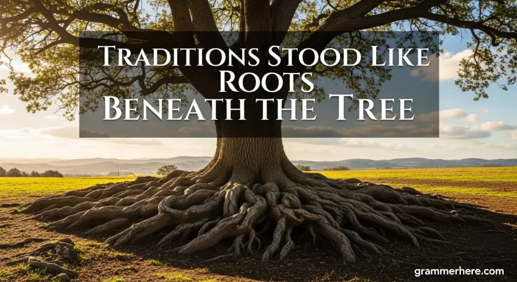Traditions Stood Like Roots Beneath the Tree