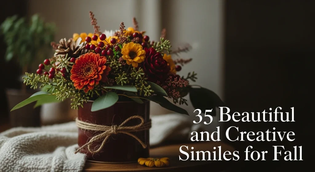 Beautiful and Creative Similes for Fall