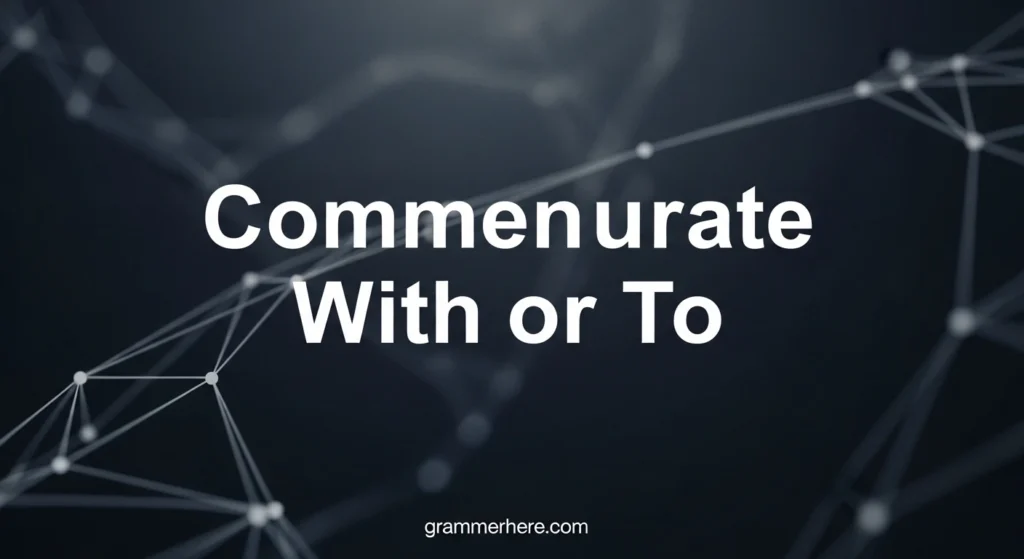 Commensurate With or To