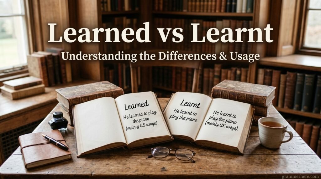 Learned vs Learnt