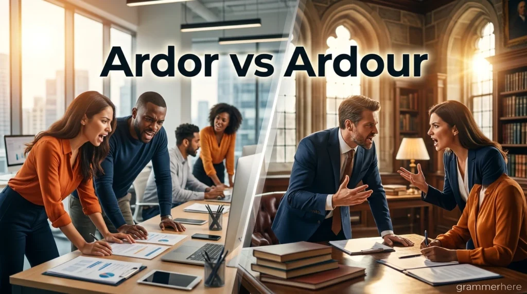 Ardor vs Ardour