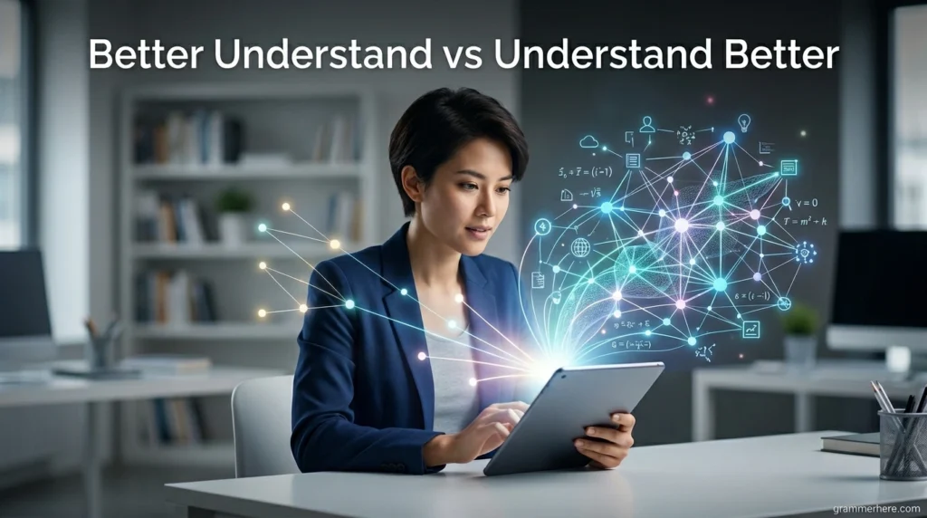 Better Understand vs Understand Better