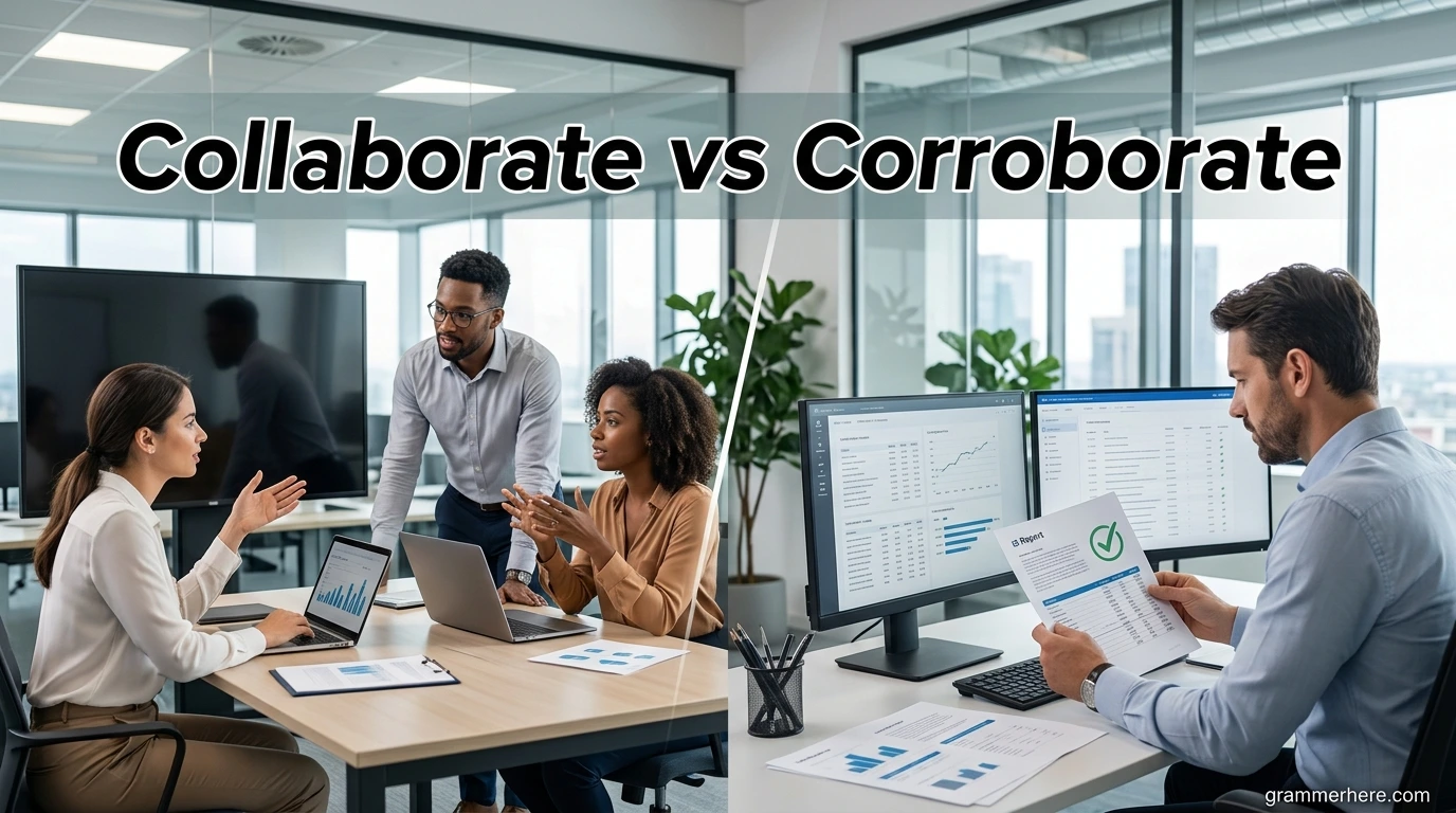 35+ Collaborate vs Corroborate - Grammer Here