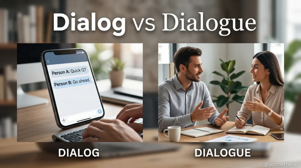 Dialog vs Dialogue