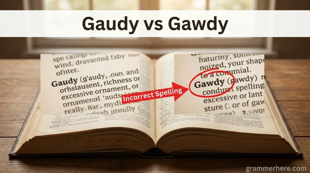 Gaudy vs Gawdy