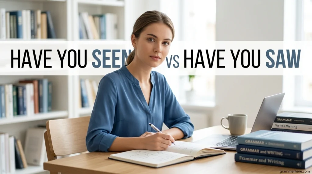 Have You Seen vs Have You Saw