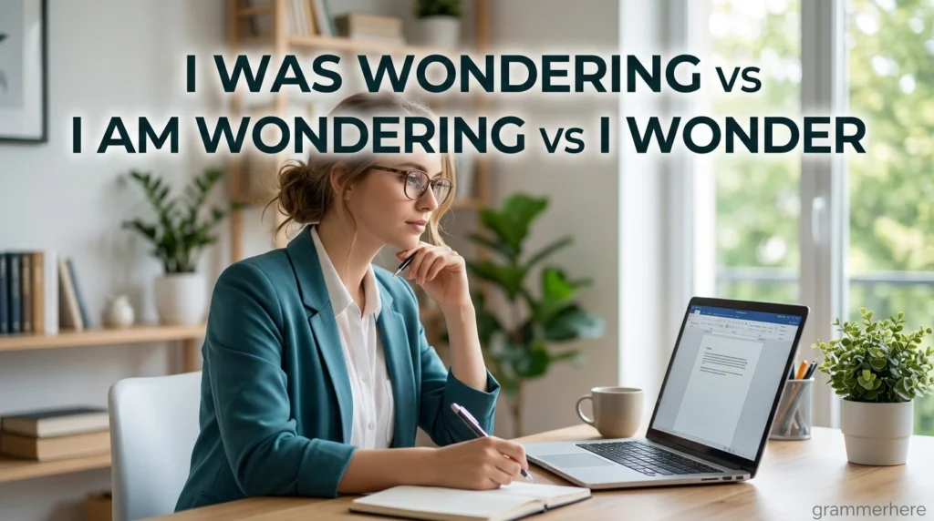 I Was Wondering vs I Am Wondering vs I Wonder