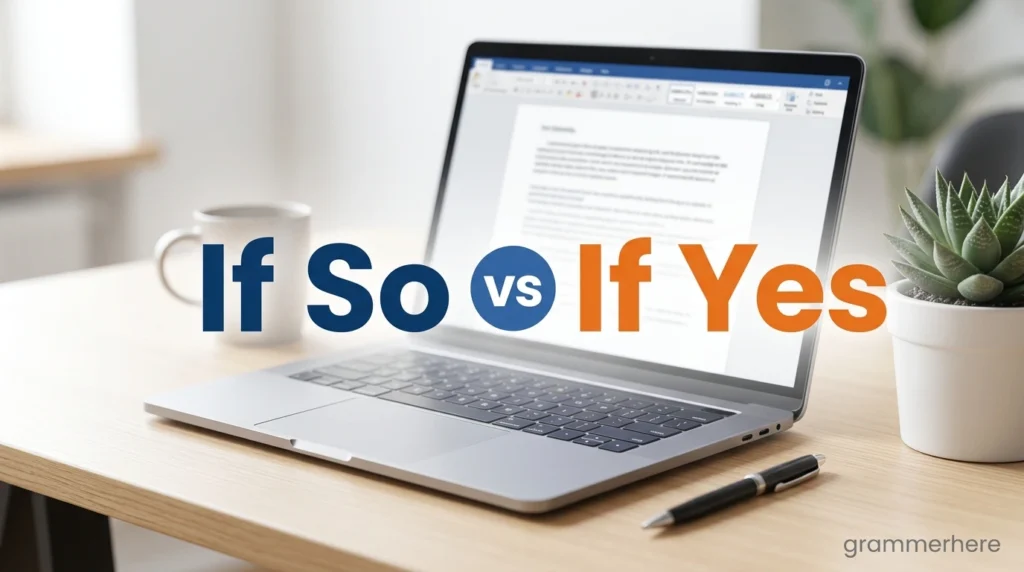 If So vs If Yes