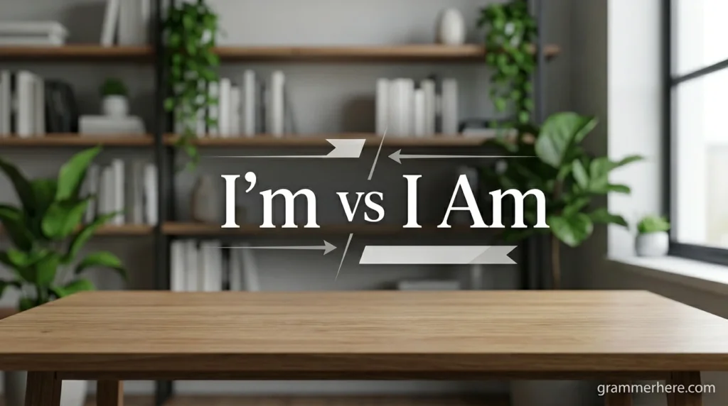 I’m vs I Am