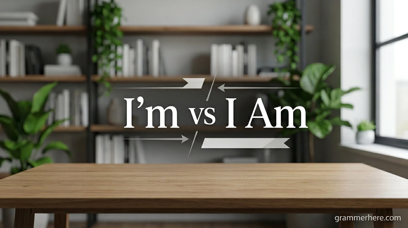 35+ I’m vs I Am - Grammer Here