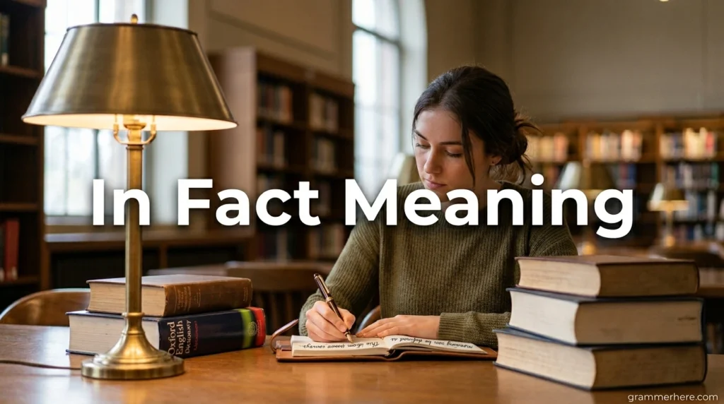 In Fact Meaning