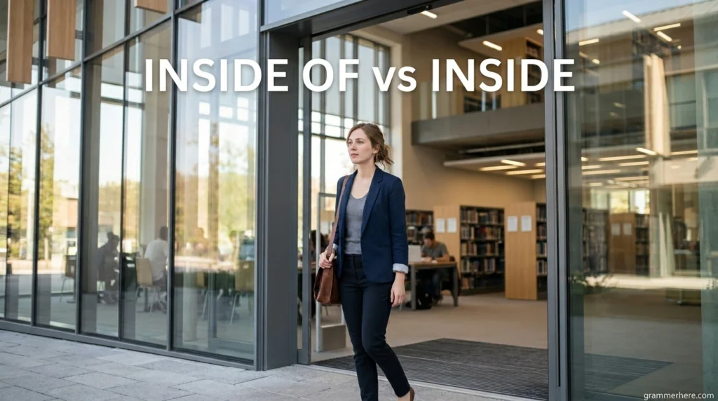 Inside of vs Inside