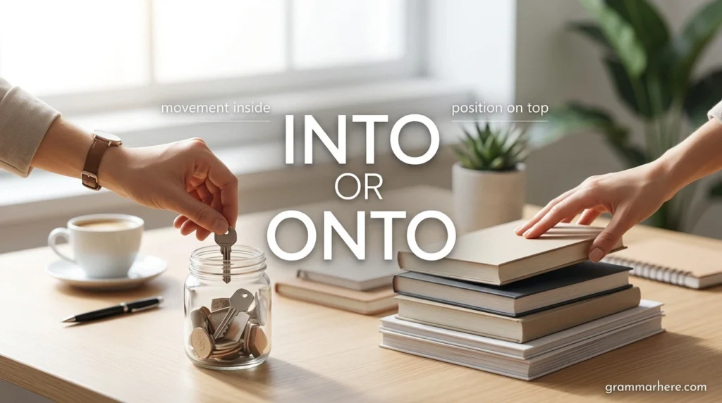 Into or Onto