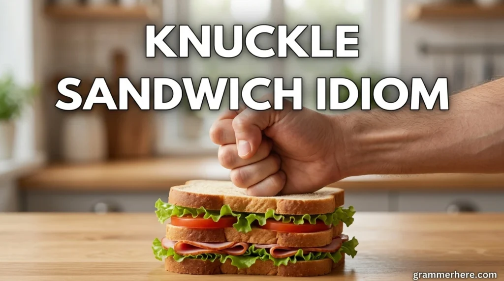 Knuckle Sandwich Idiom