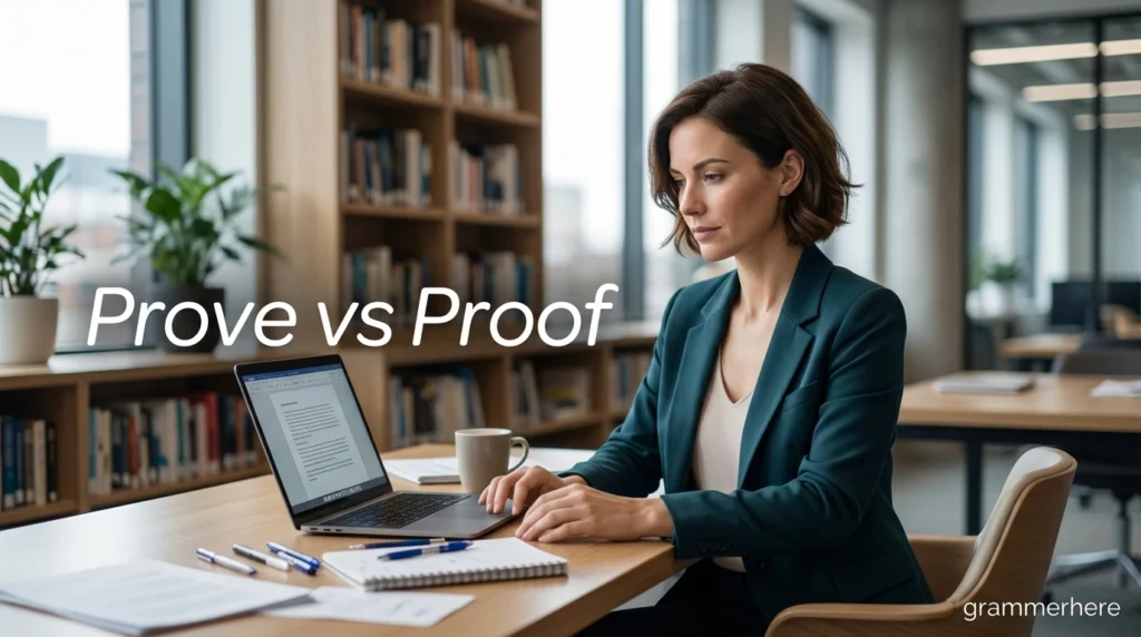 Prove vs Proof