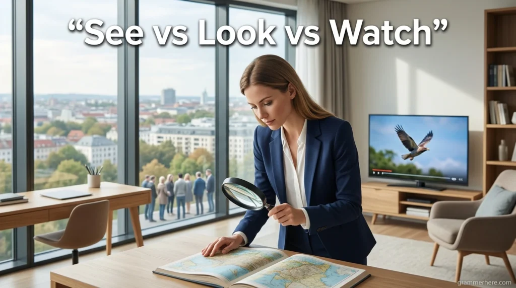 See vs Look vs Watch