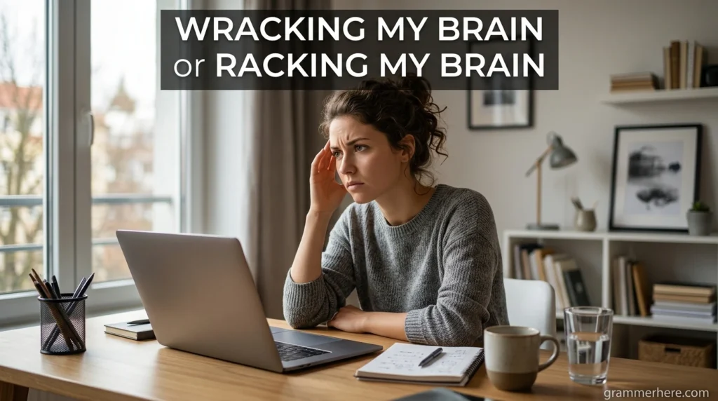 Wracking My Brain or Racking My Brain