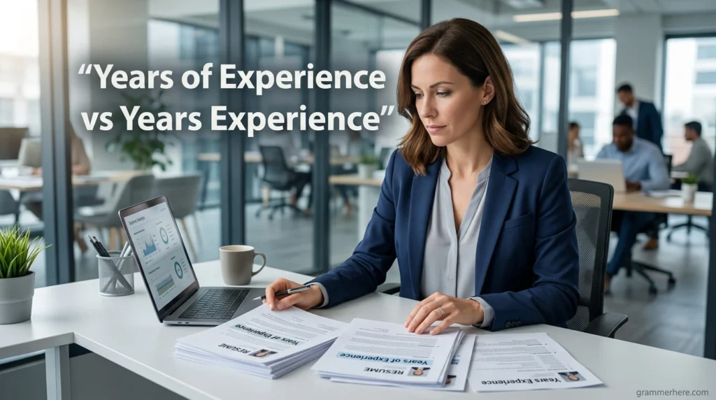 Years of Experience vs Years Experience