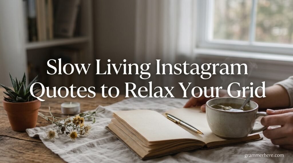 Slow Living Instagram Quotes to Relax Your Grid
