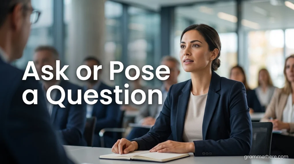 Ask or Pose a Question