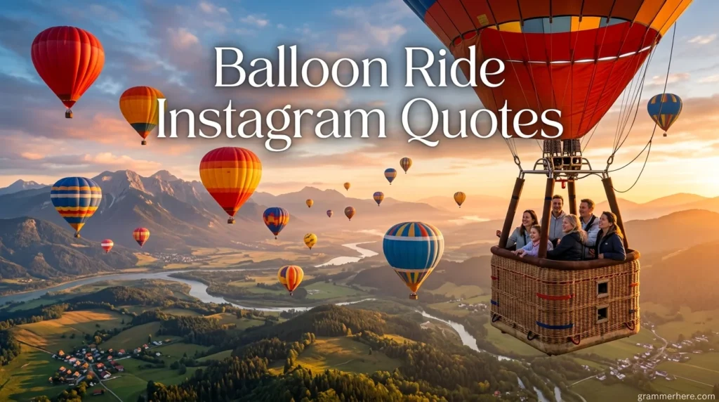 Balloon Ride Instagram Quotes