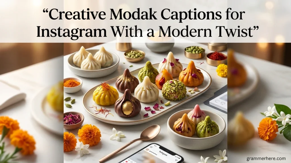 Creative Modak Captions for Instagram With a Modern Twist