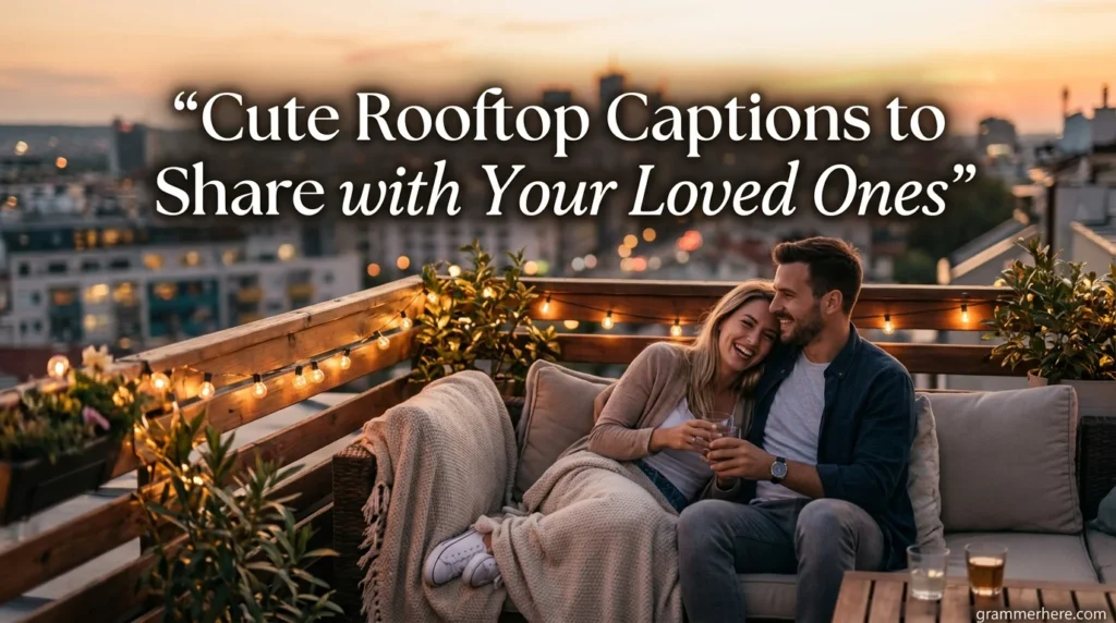 Cute Rooftop Captions to Share with Your Loved Ones
